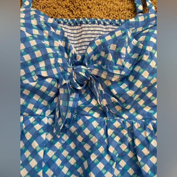 NWOT Lilly Pulitzer Mitzi Cami Tank Top | Women’s 6 | Boca Blue Double Check - Picture 4 of 9